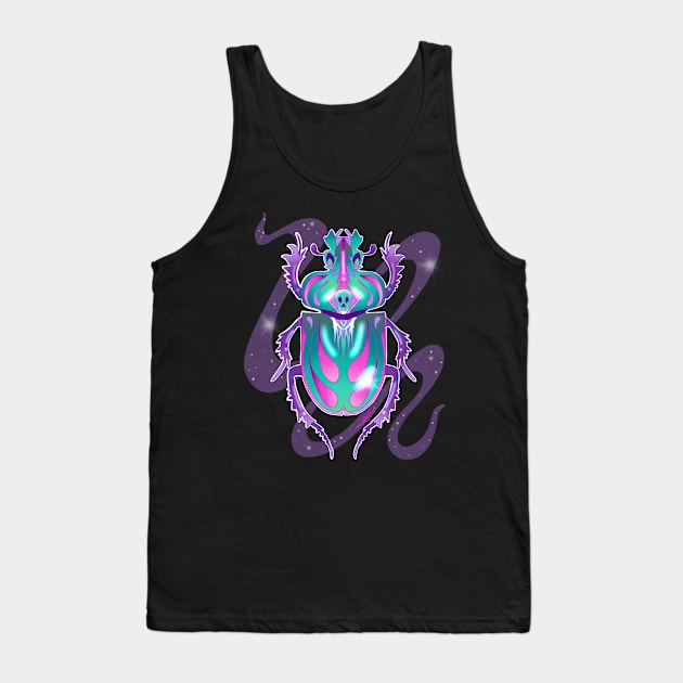 Skull beetle Tank Top by CraftKrazie